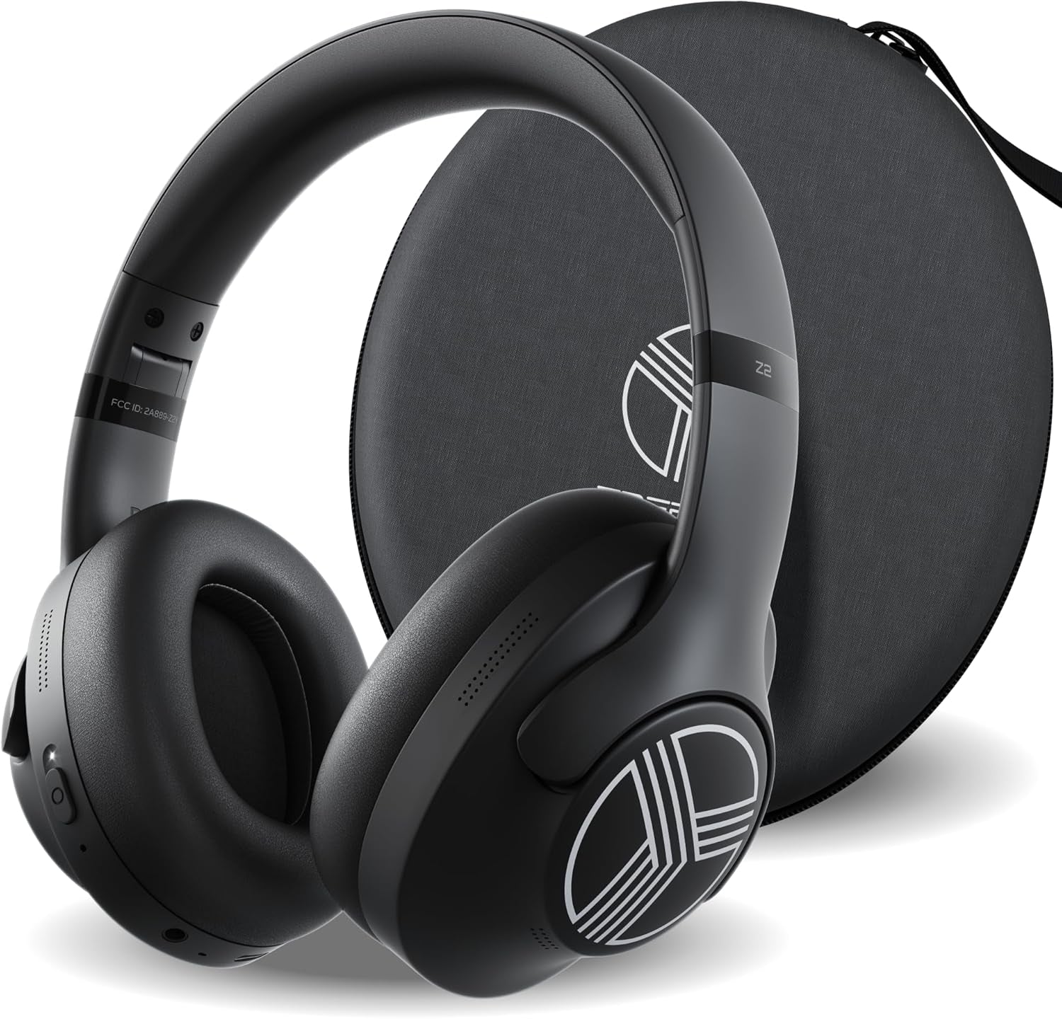 Z2-B Hybrid Active Noise Cancelling Workout Headphones - Signature-Hd Sound, Deep Bass, 58H Battery, Comfortable, Foldable over Ear Bluetooth Headphones Wireless W/Mic for Calls for Gym, Sport
