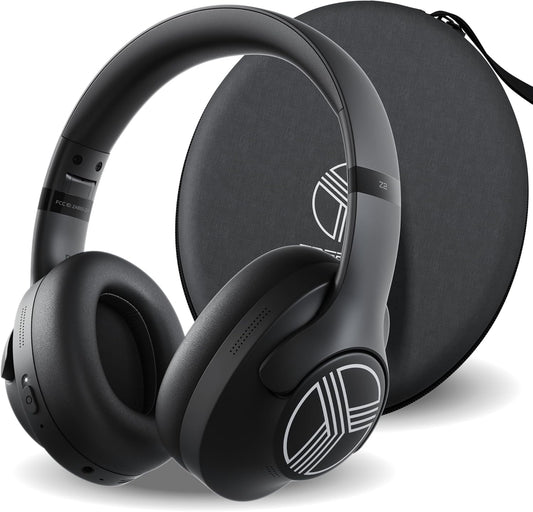 Z2-B Hybrid Active Noise Cancelling Workout Headphones - Signature-Hd Sound, Deep Bass, 58H Battery, Comfortable, Foldable over Ear Bluetooth Headphones Wireless W/Mic for Calls for Gym, Sport